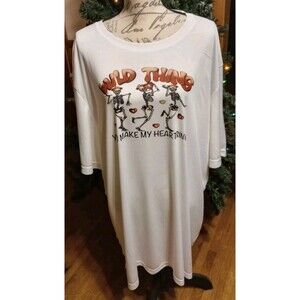 Men's Driequip SS White Graphic T-Shirt Sz 3XLT Wild Thing Casual At Leisure New